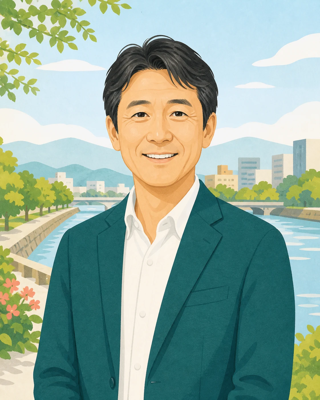 広島担当 高田 康博のイメージイラスト